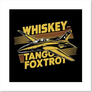 Whiskey Tango Foxtrot Fighter Jet Posters and Art